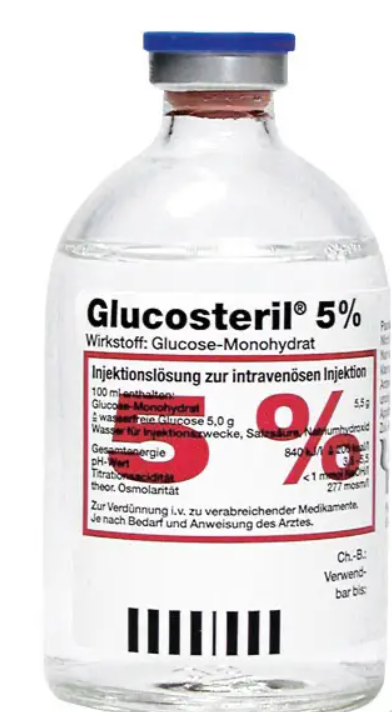 GLUCOSTERIL 5% Glasflasche Infusionslösung GLUCOSTERIL 5% Glasflasche Infusionslösung